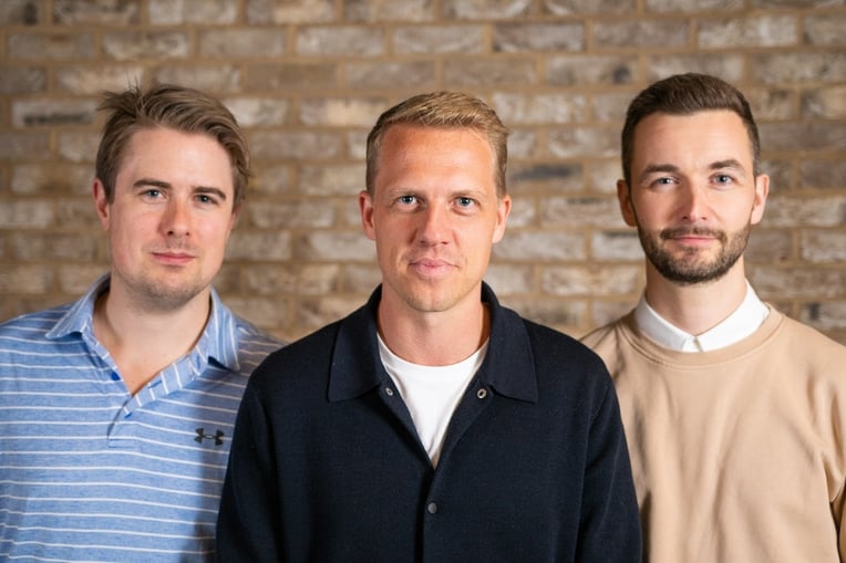 Photo of Ben, Steffen, and Oli, Sona's co-founders.