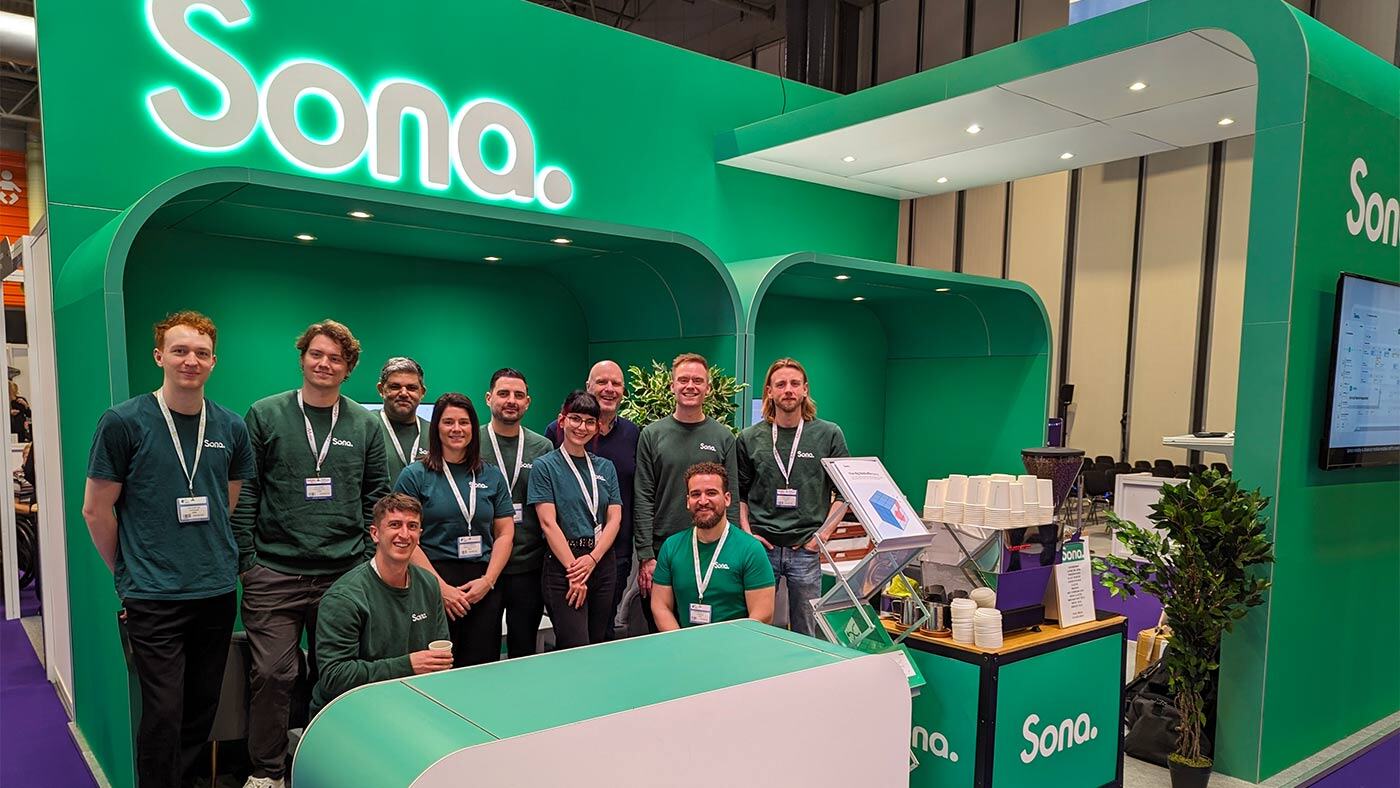 The Sona team at a tradeshow